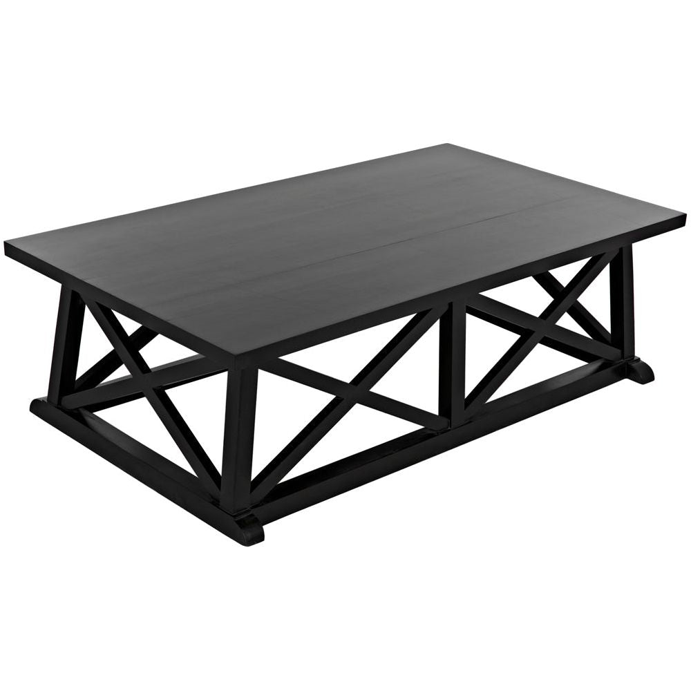 Sutton Coffee Table,Hand Rubbed Black by NOIR
