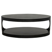 Eclipse Oval Coffee Table, Black Iron by NOIR