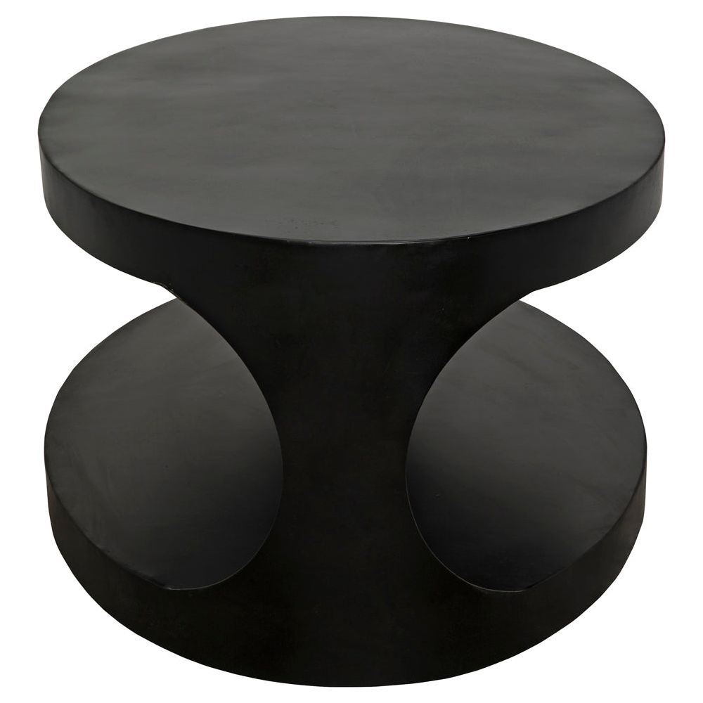Eclipse Oval Coffee Table, Black Iron by NOIR