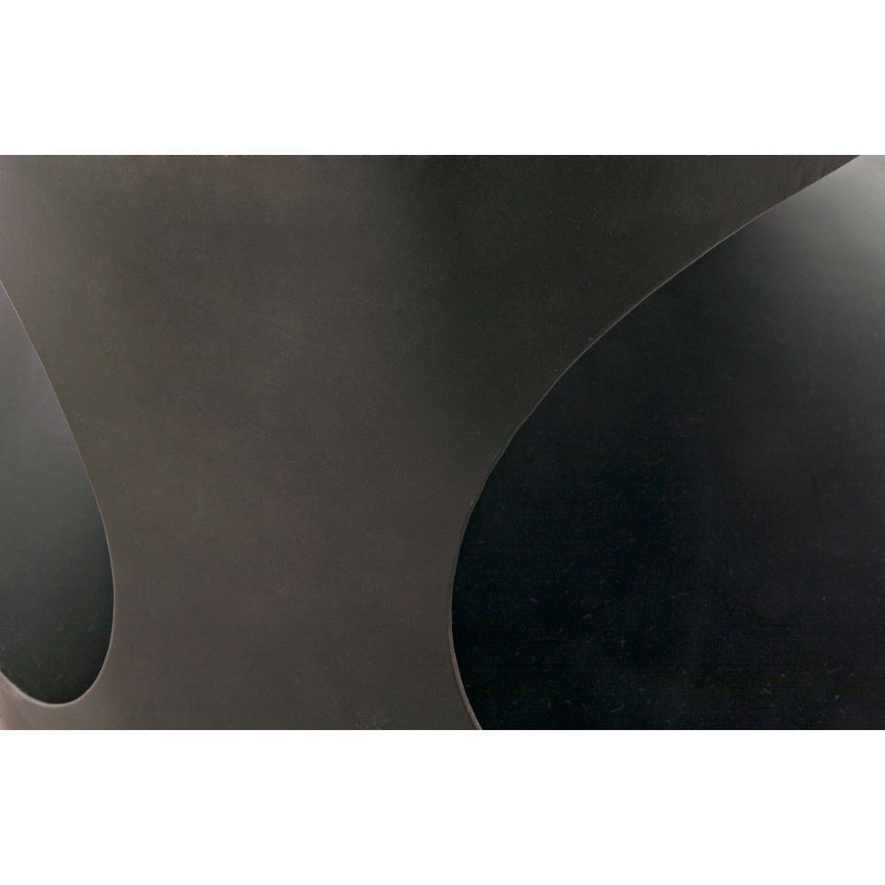 Eclipse Oval Coffee Table, Black Iron by NOIR