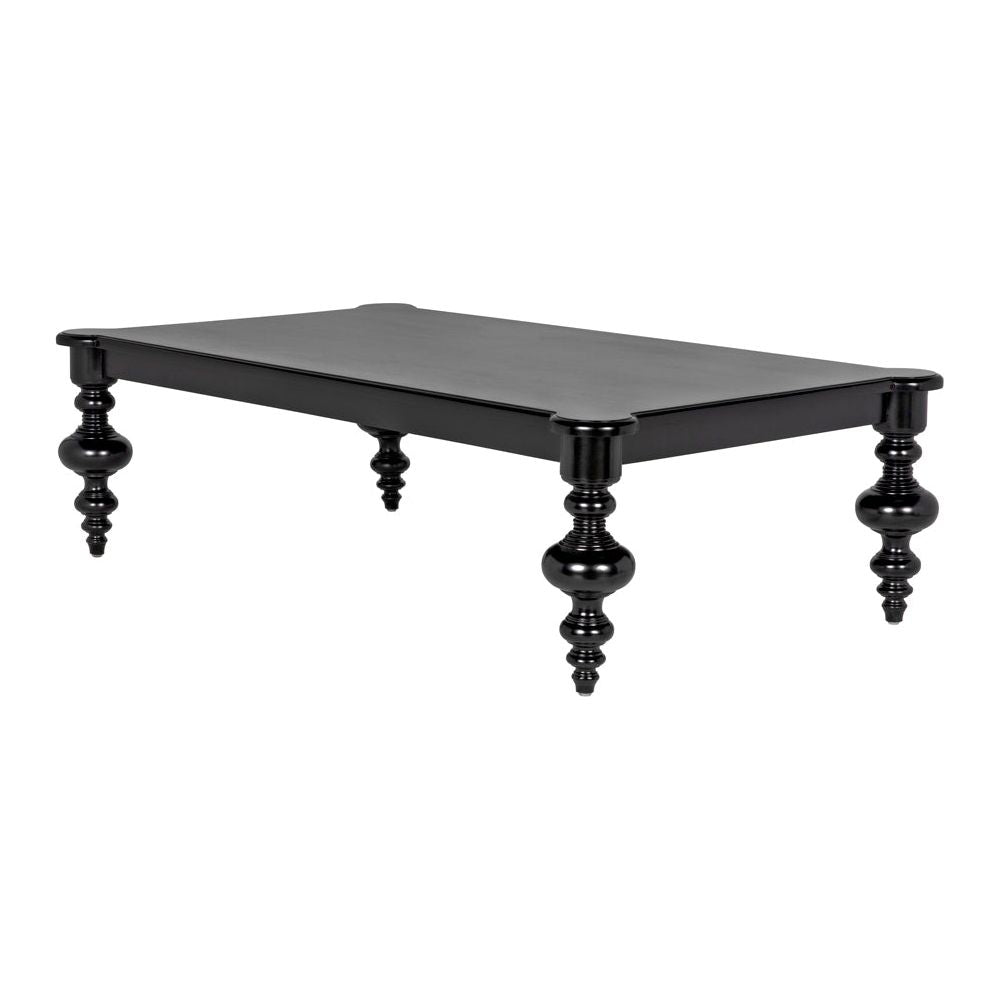 Graff Coffee Table, Hand Rubbed Black by NOIR