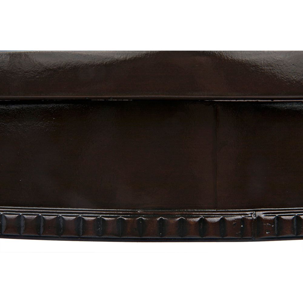 Scheffield Round End Table, Distressed Brown by NOIR