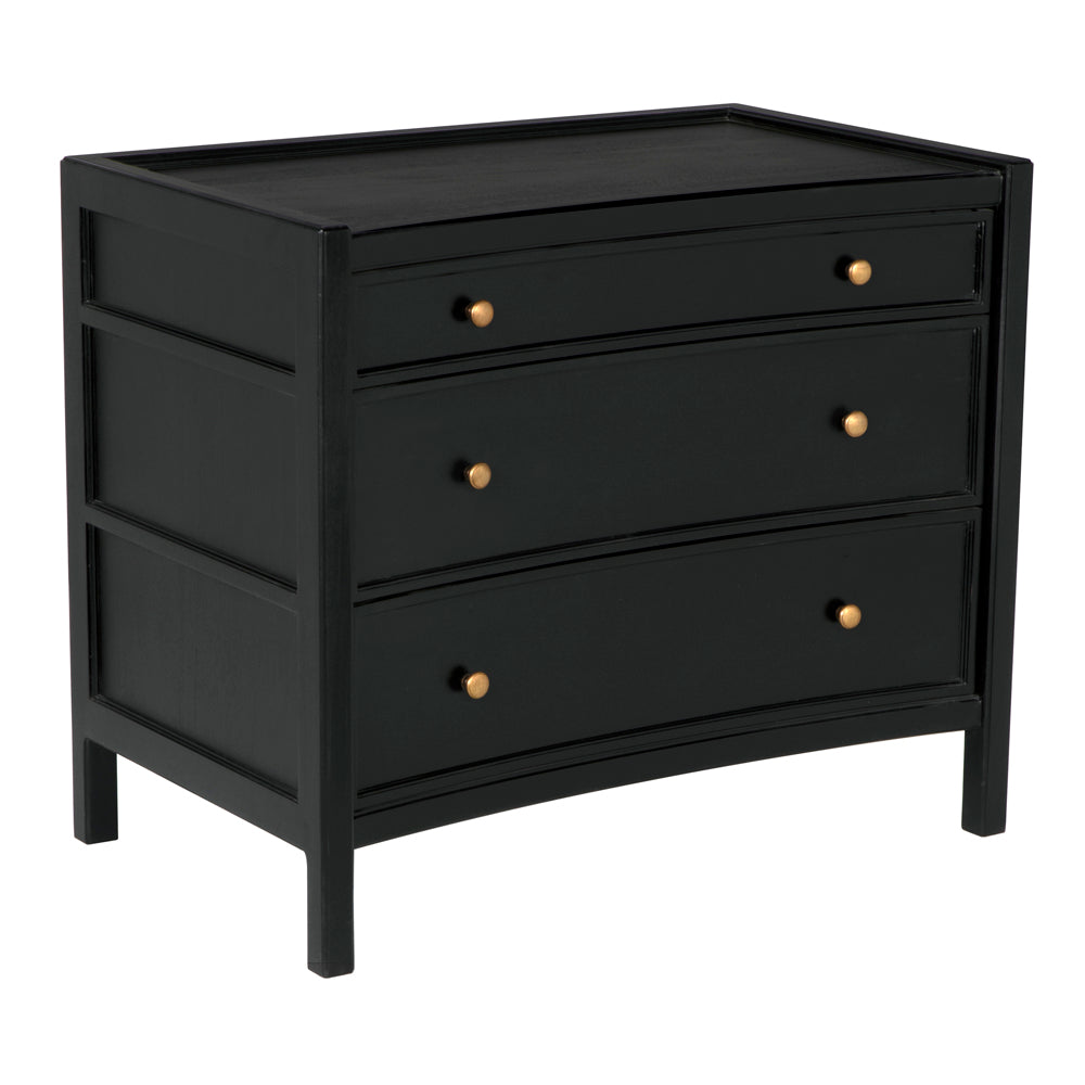 Hampton Side Table, Hand Rubbed Black by NOIR