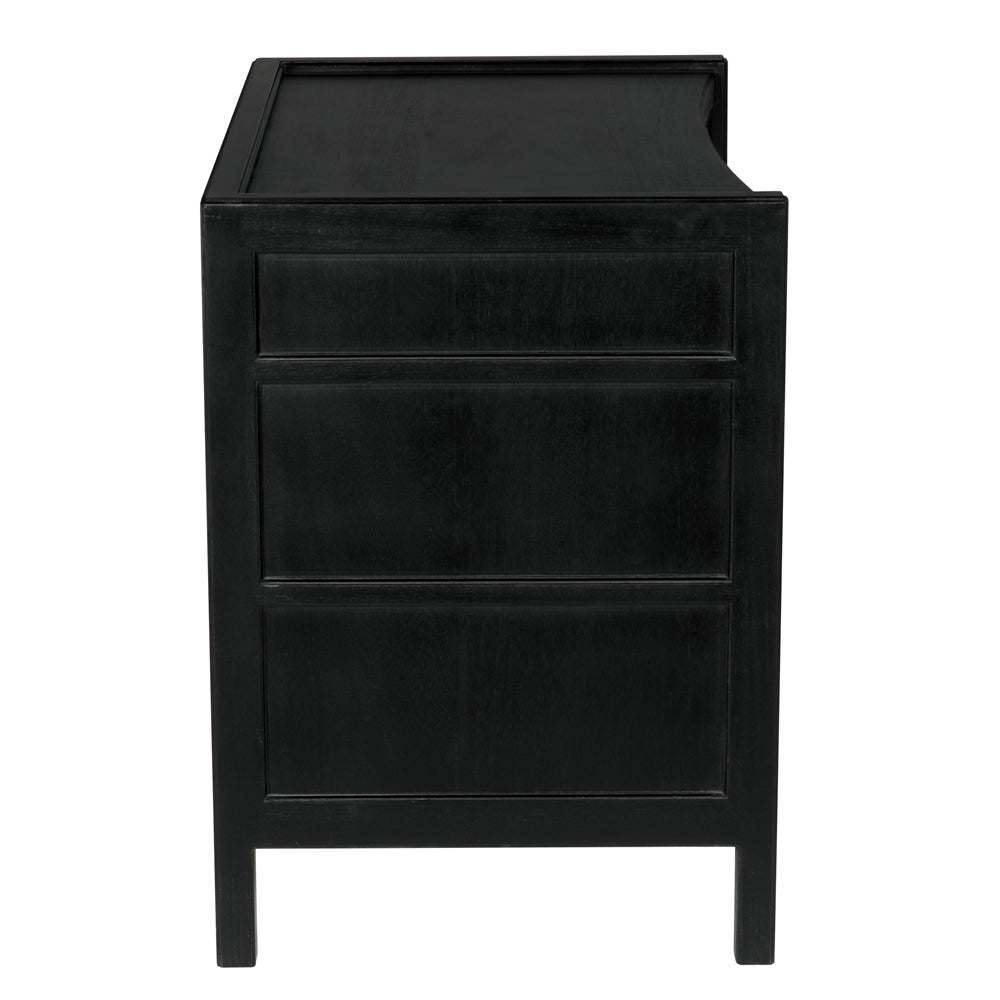 Hampton Side Table, Hand Rubbed Black by NOIR