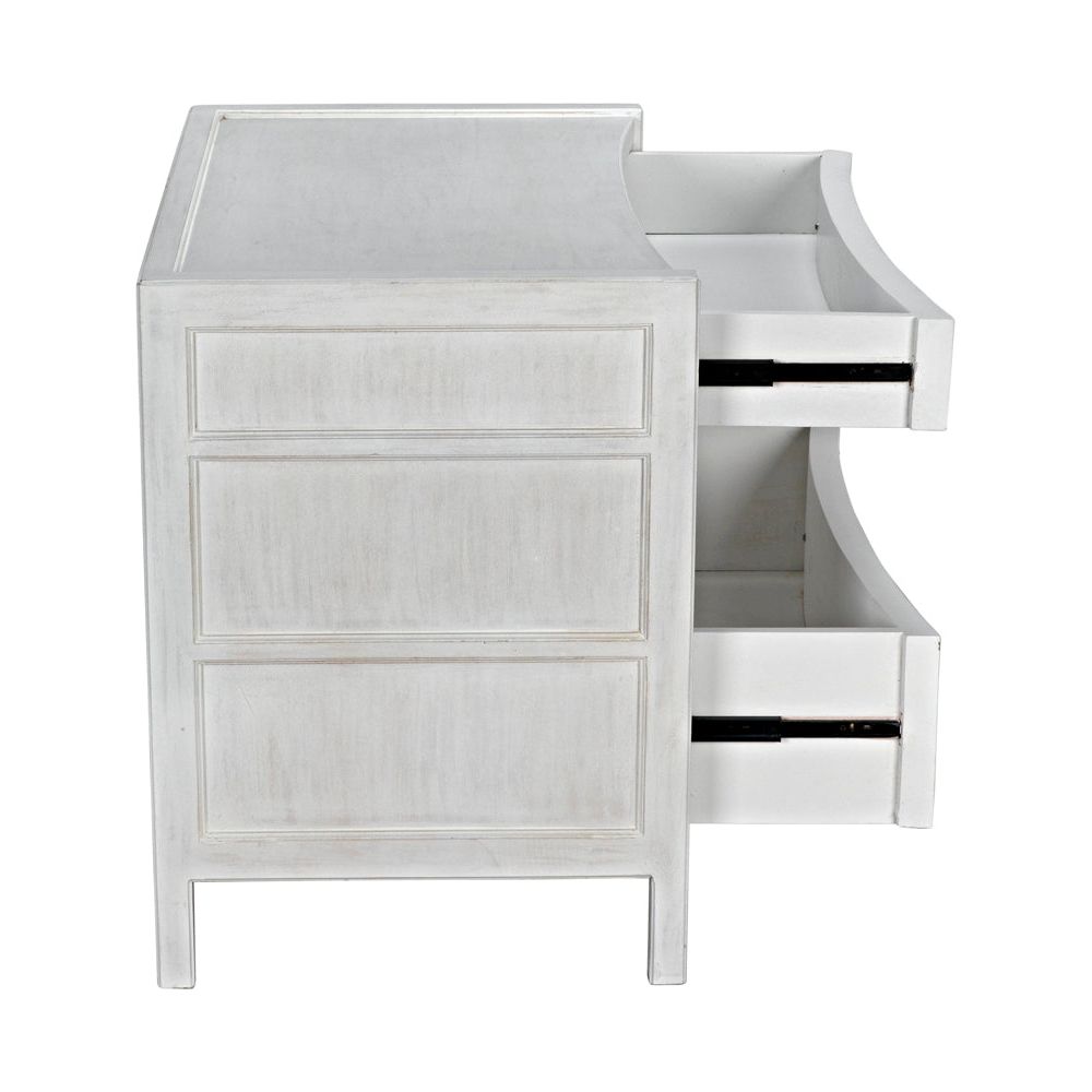 Hampton Side Table,White Wash by NOIR