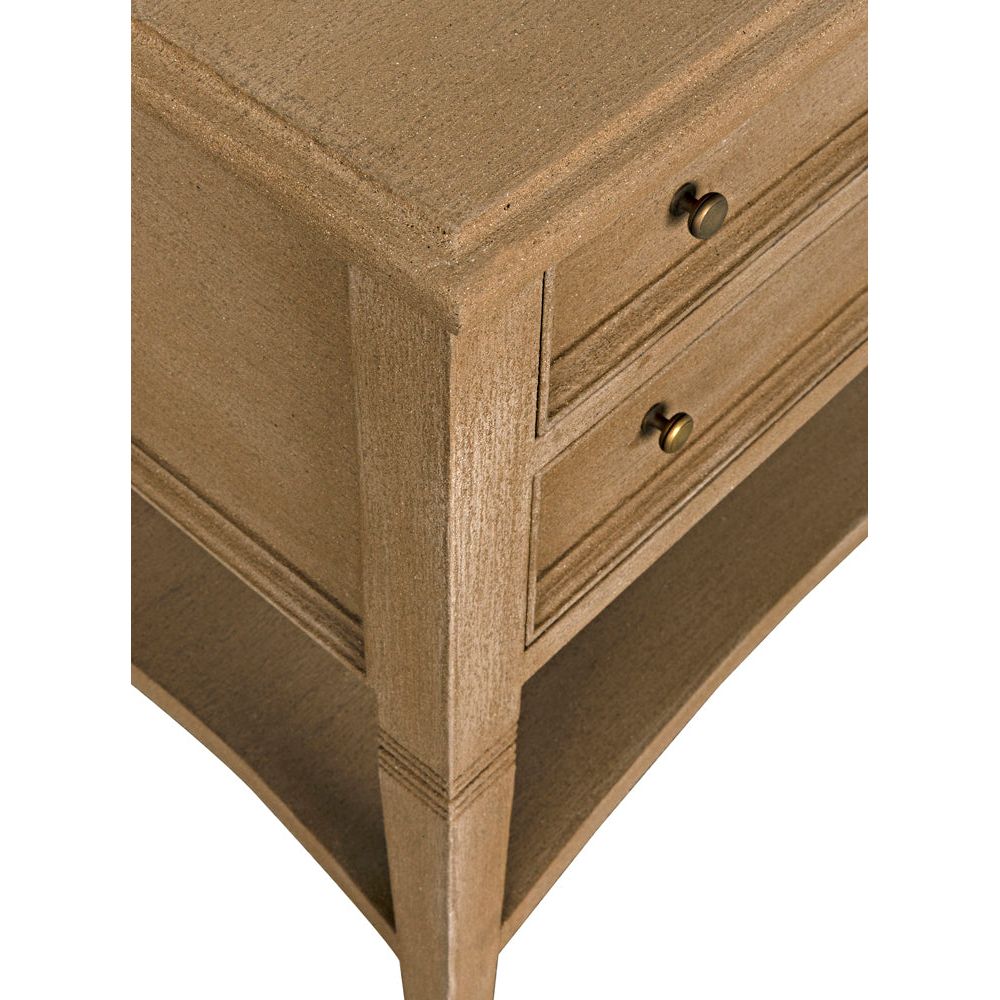Oxford 2-Drawer Side Table Weathered by NOIR