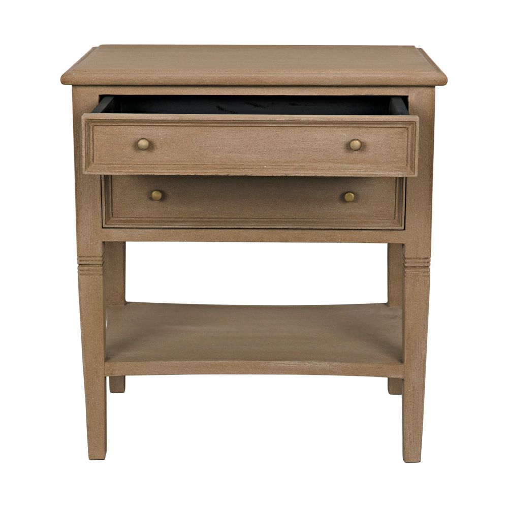Oxford 2-Drawer Side Table Weathered by NOIR