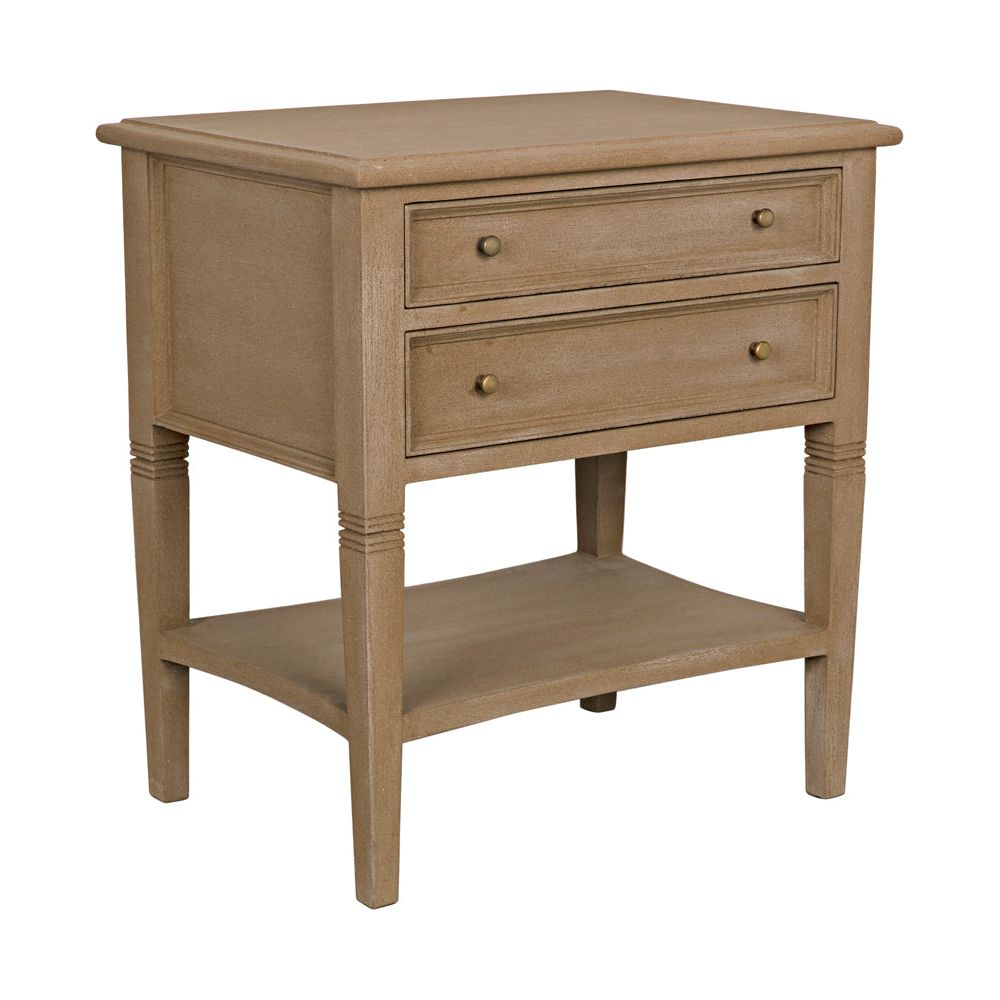 Oxford 2-Drawer Side Table Weathered by NOIR