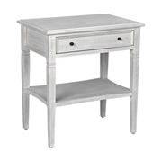 Oxford 1-Drawer Side Table, White Wash by NOIR
