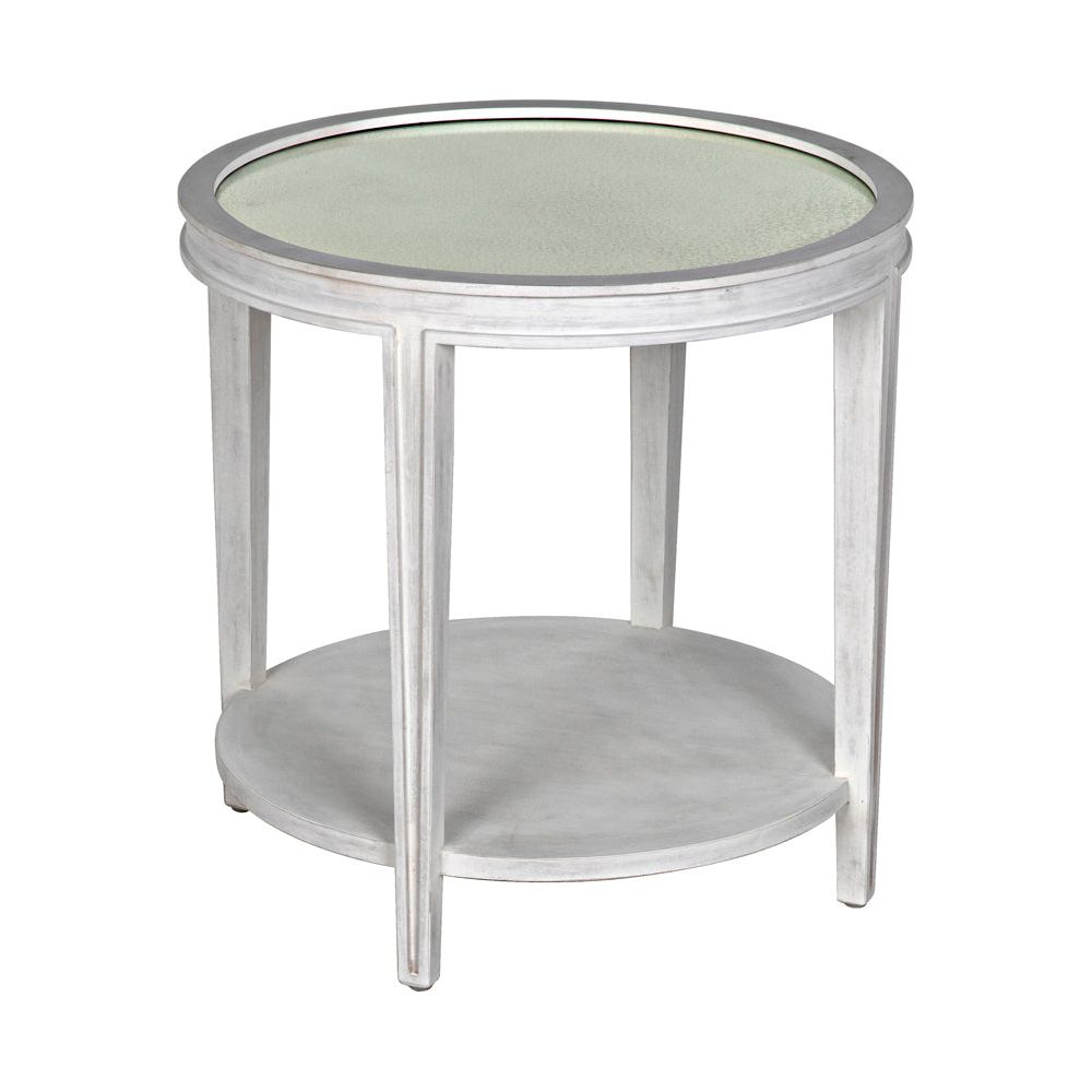 Imperial Side Table, White Wash by NOIR