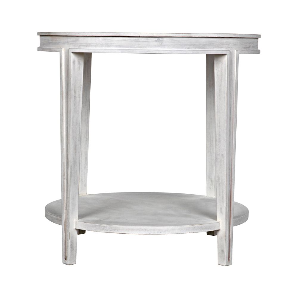 Imperial Side Table, White Wash by NOIR
