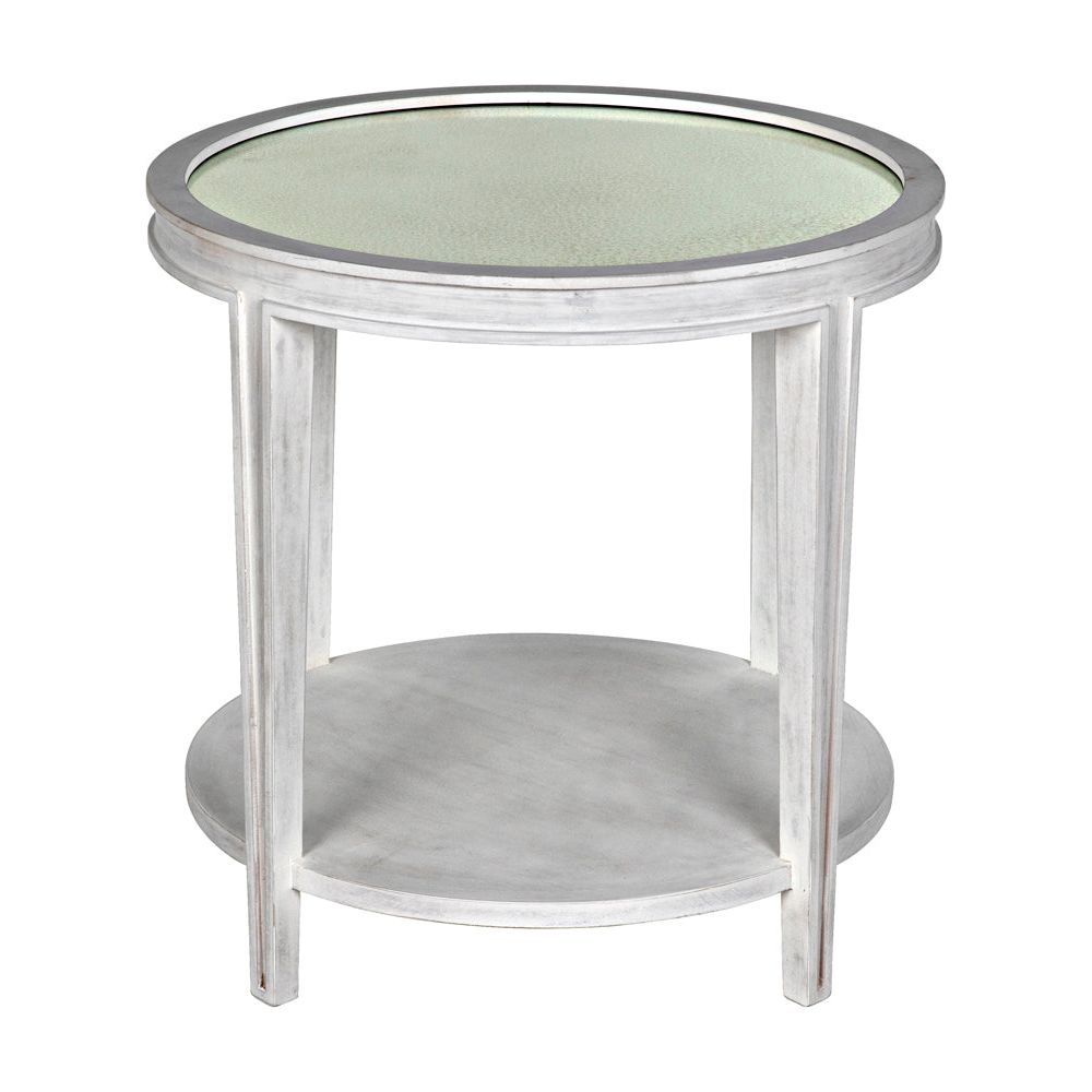 Imperial Side Table, White Wash by NOIR