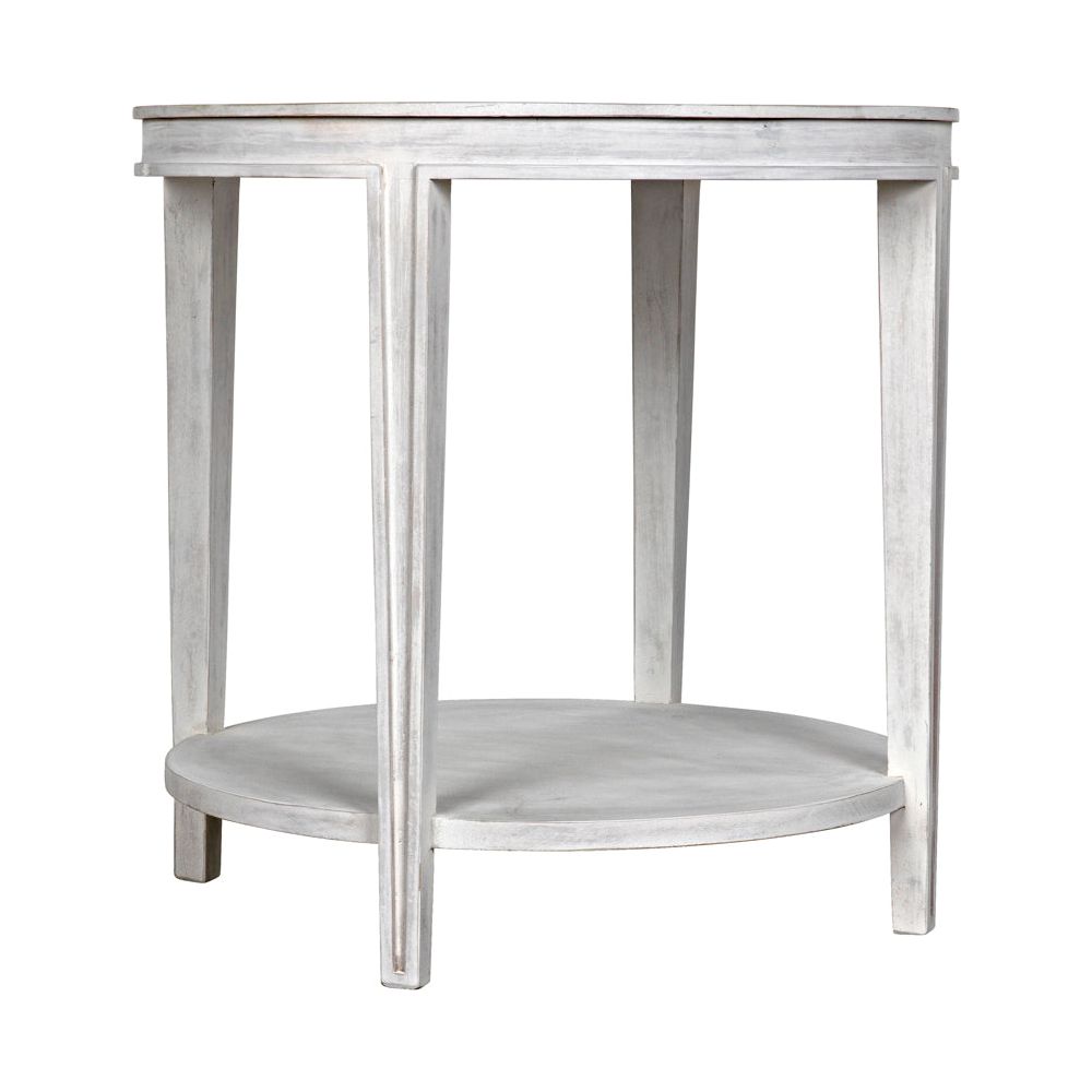 Imperial Side Table, White Wash by NOIR