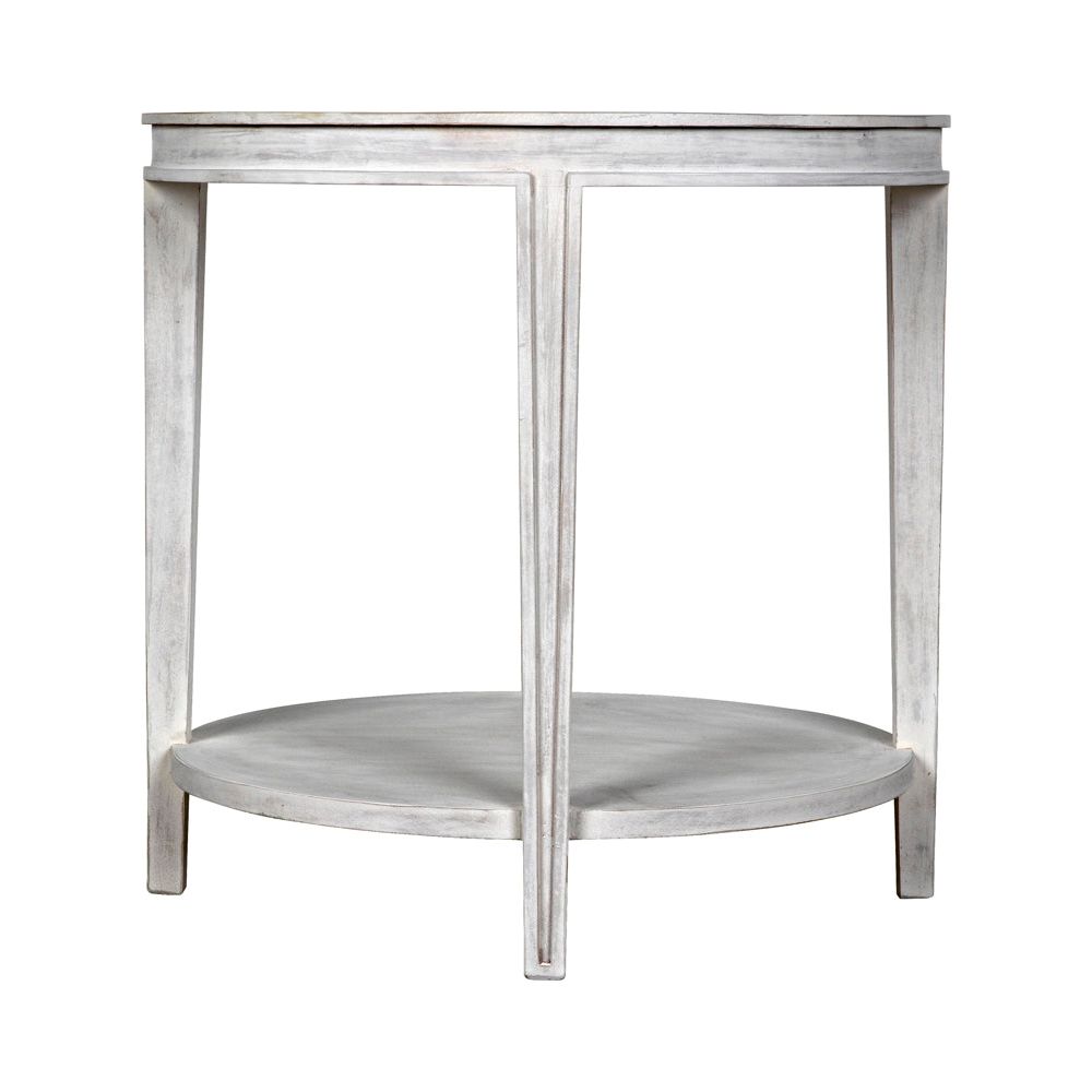 Imperial Side Table, White Wash by NOIR