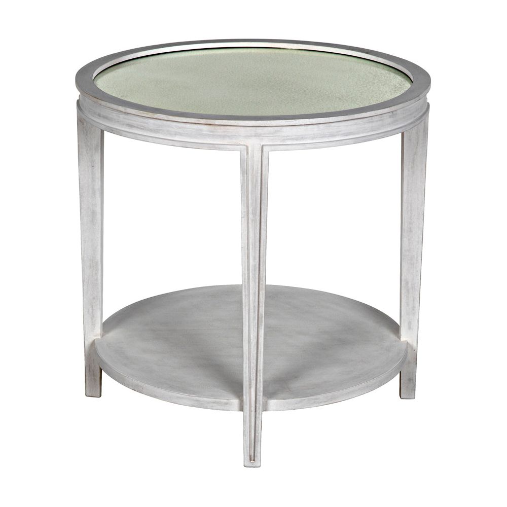 Imperial Side Table, White Wash by NOIR