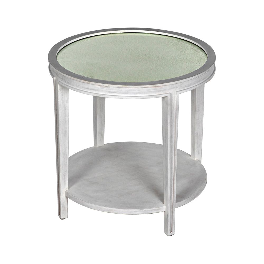 Imperial Side Table, White Wash by NOIR