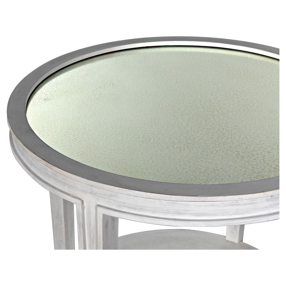 Imperial Side Table, White Wash by NOIR