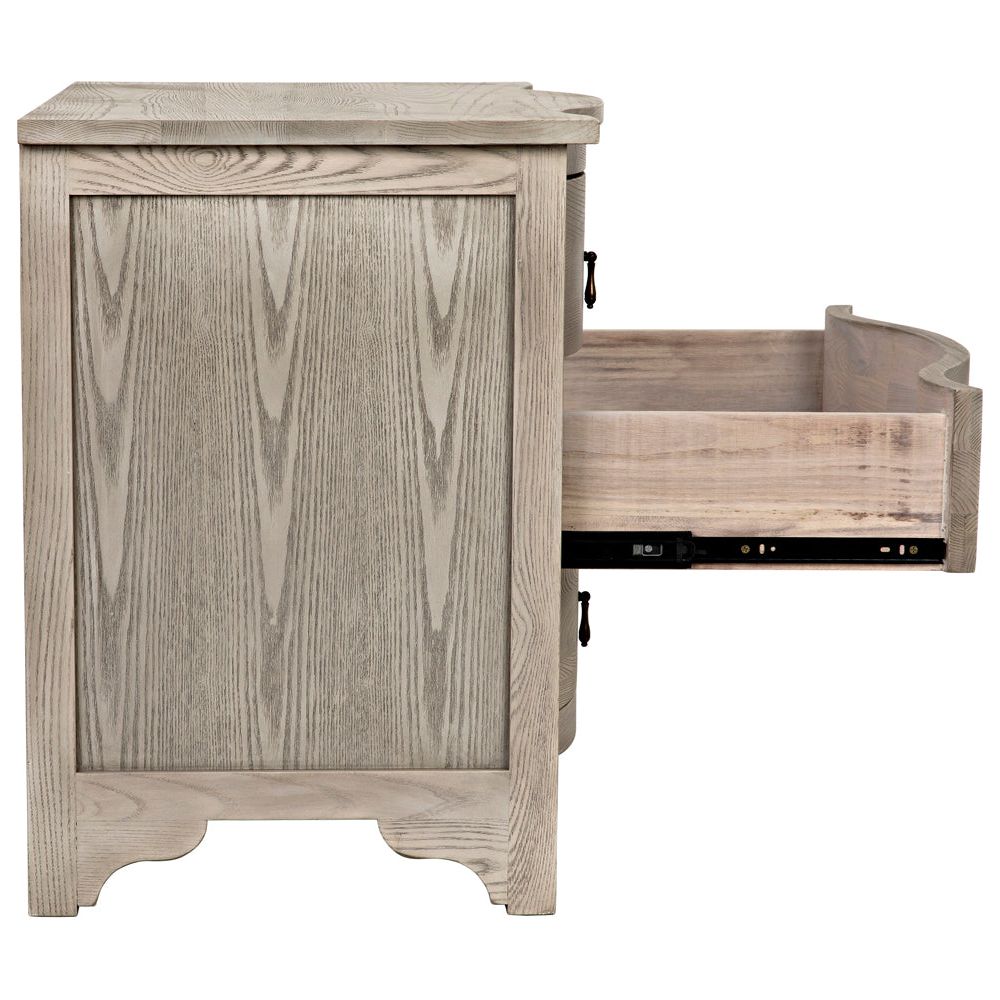 Curved Front Side Table by NOIR