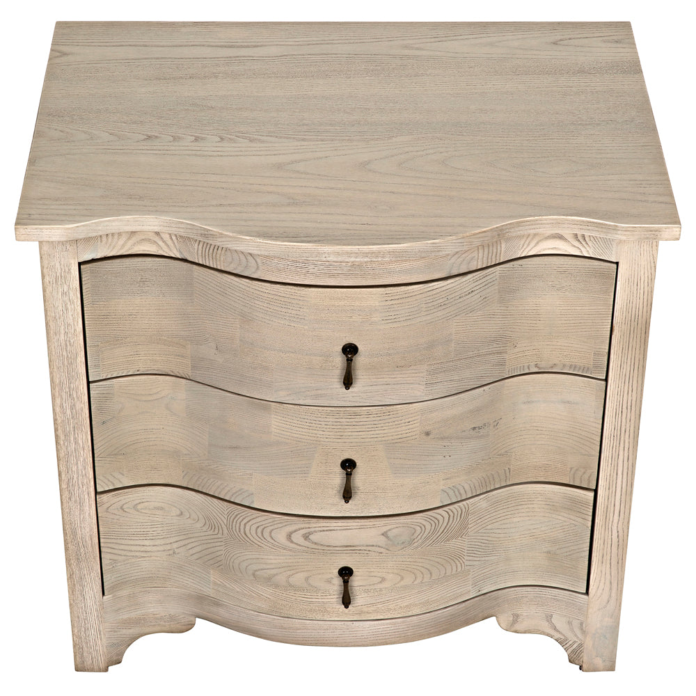 Curved Front Side Table by NOIR