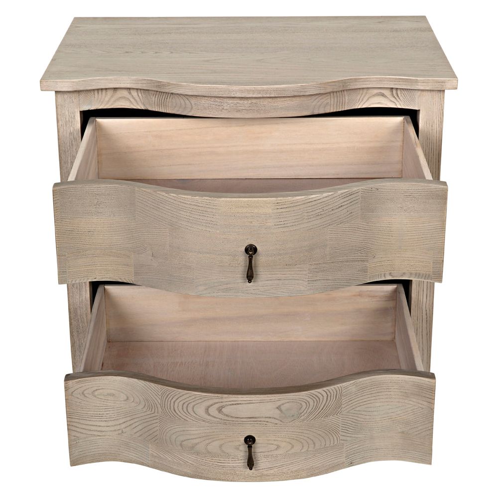 Curved Front Side Table by NOIR