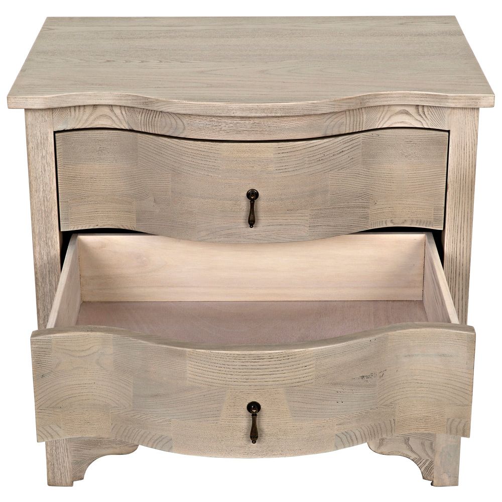 Curved Front Side Table by NOIR