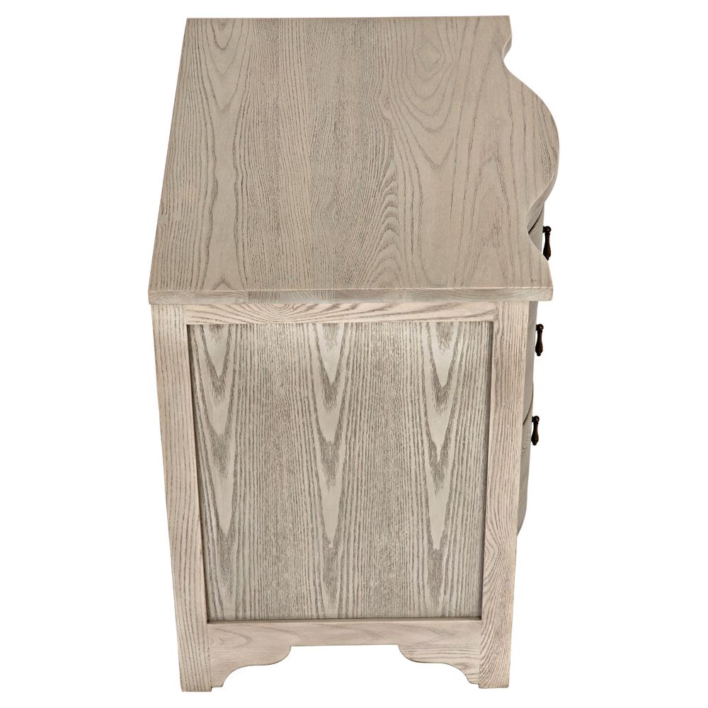 Curved Front Side Table by NOIR