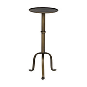Tini Side Table, Metal with Aged Brass Finish by NOIR