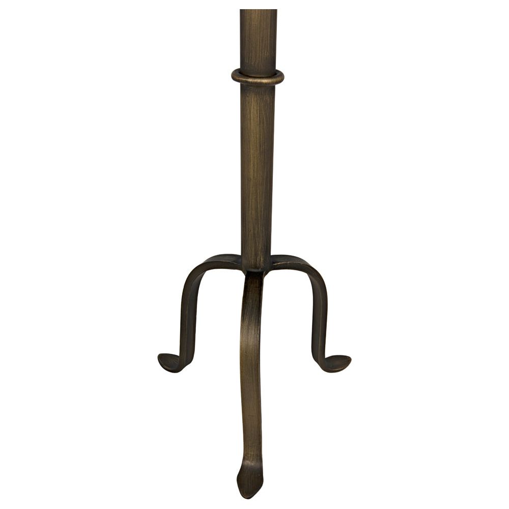 Tini Side Table, Metal with Aged Brass Finish by NOIR