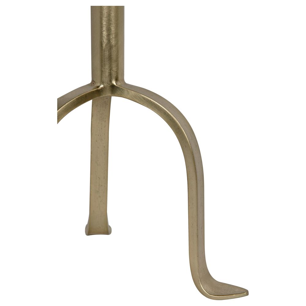 Tini Side Table, Metal with Brass Finish by NOIR