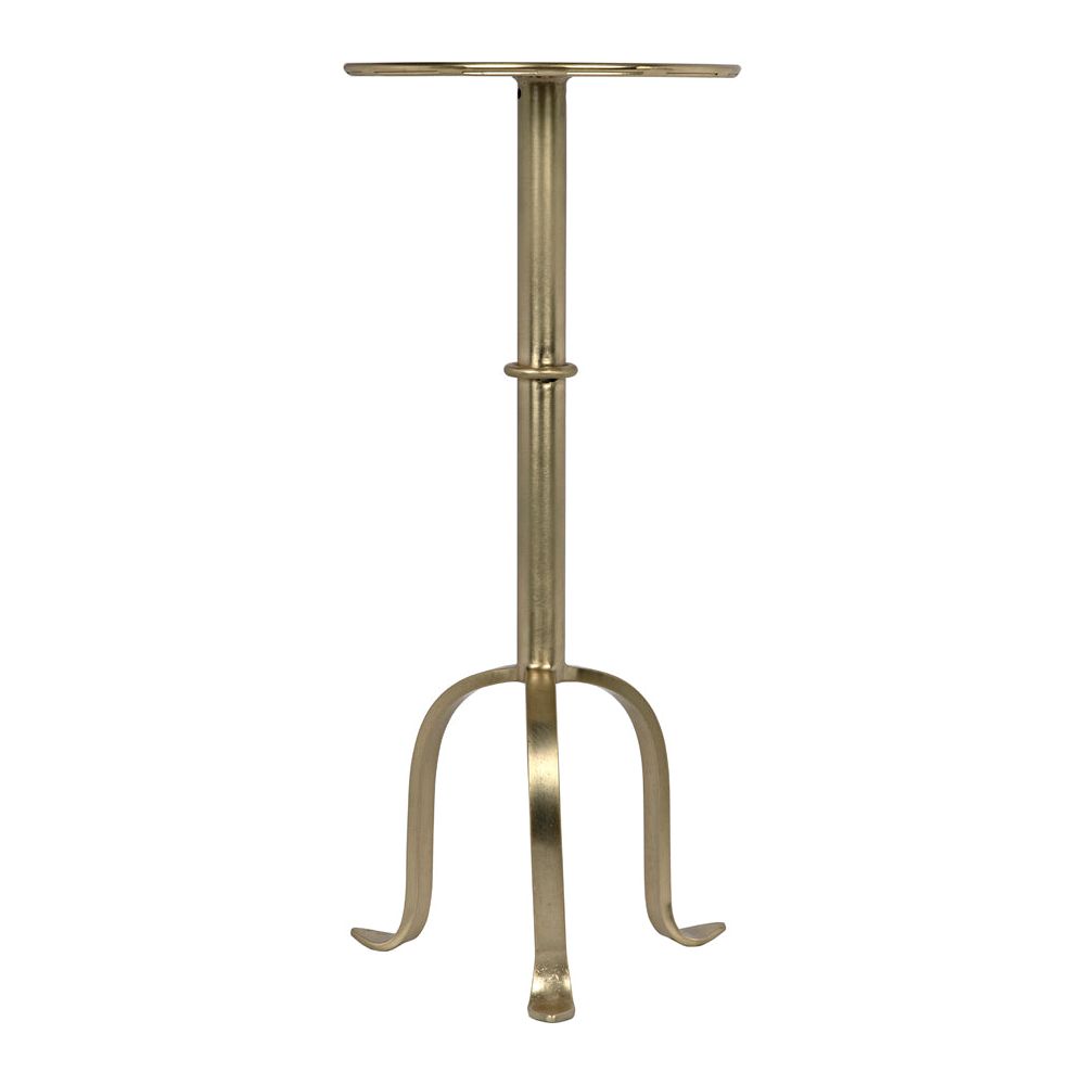 Tini Side Table, Metal with Brass Finish by NOIR