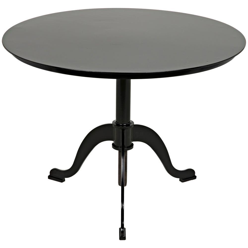 Kaldera Side Table, Black Iron by NOIR