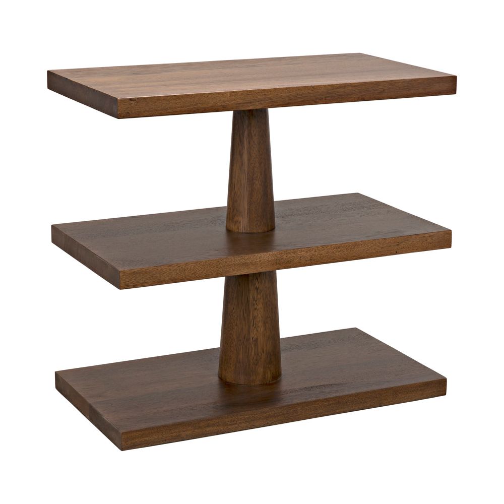 Fatima Side Table, Dark Walnut by NOIR