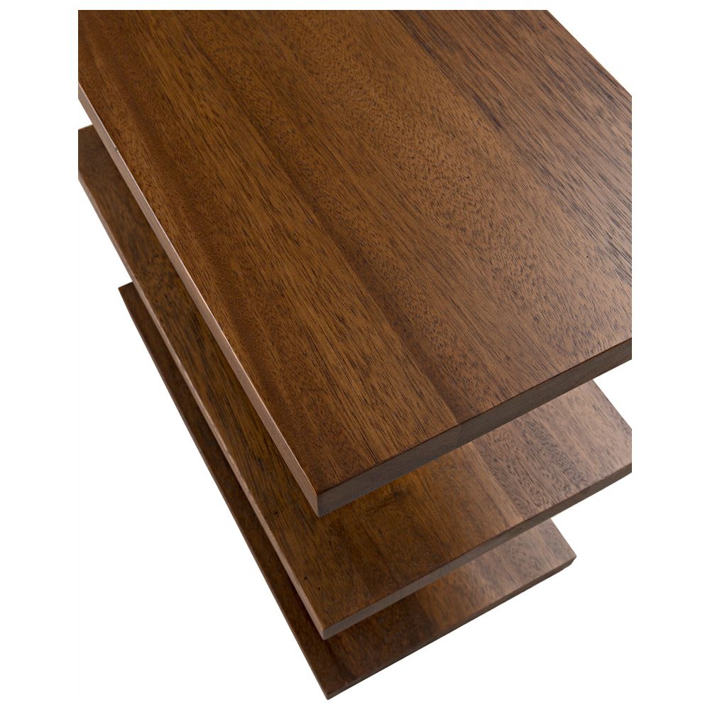 Fatima Side Table, Dark Walnut by NOIR