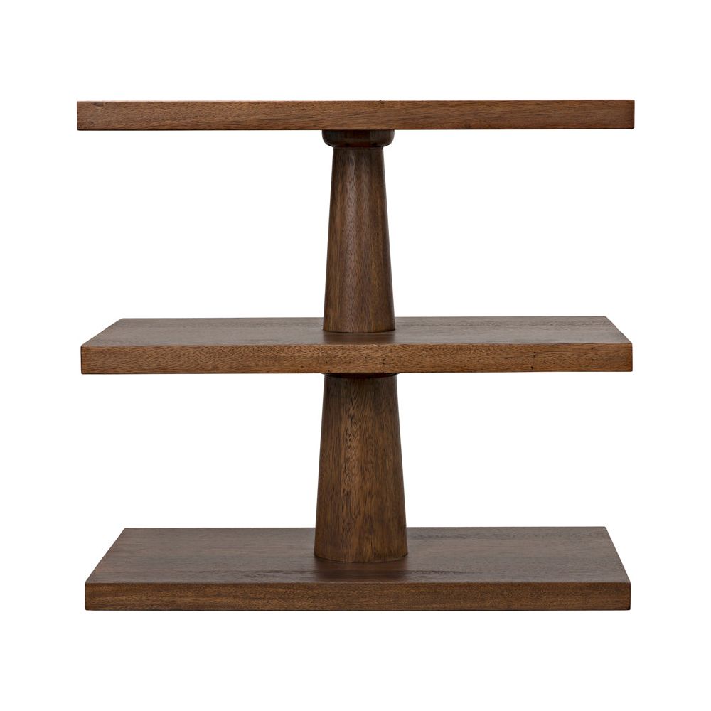 Fatima Side Table, Dark Walnut by NOIR