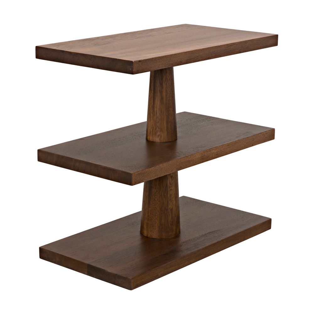 Fatima Side Table, Dark Walnut by NOIR