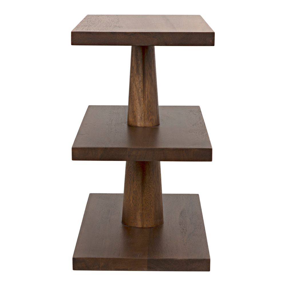 Fatima Side Table, Dark Walnut by NOIR