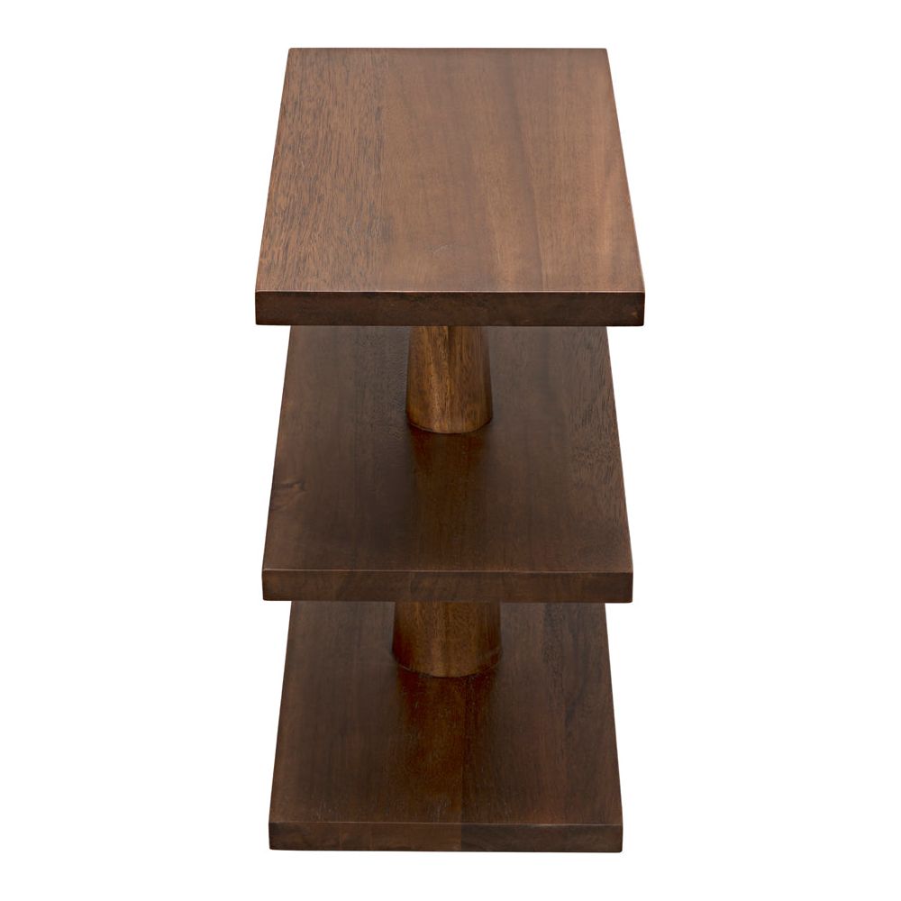 Fatima Side Table, Dark Walnut by NOIR