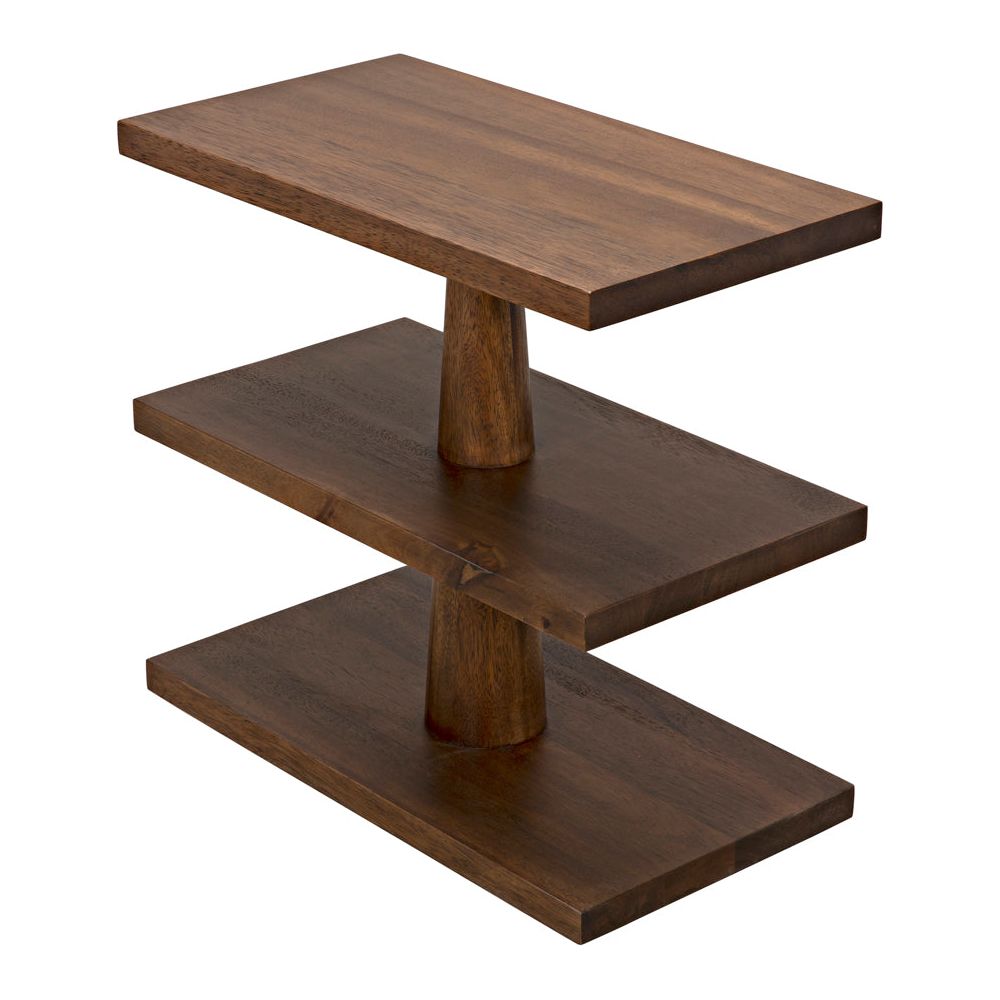 Fatima Side Table, Dark Walnut by NOIR