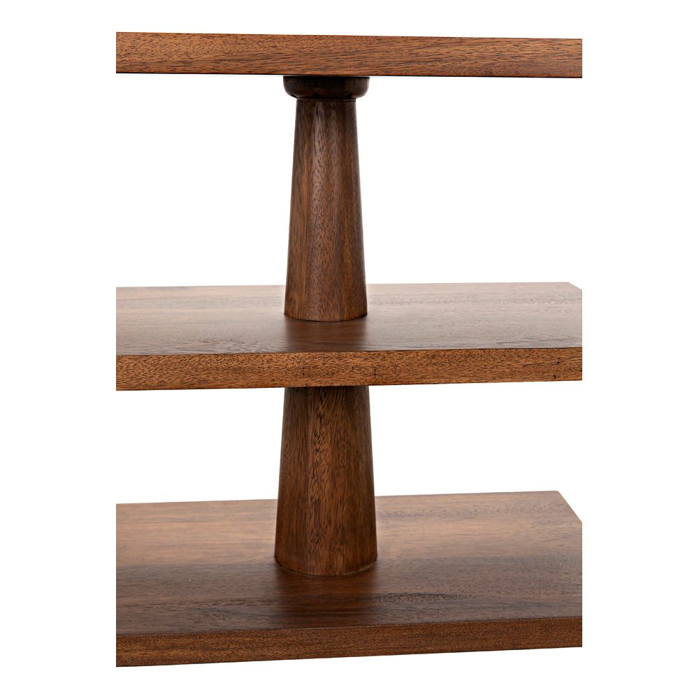 Fatima Side Table, Dark Walnut by NOIR