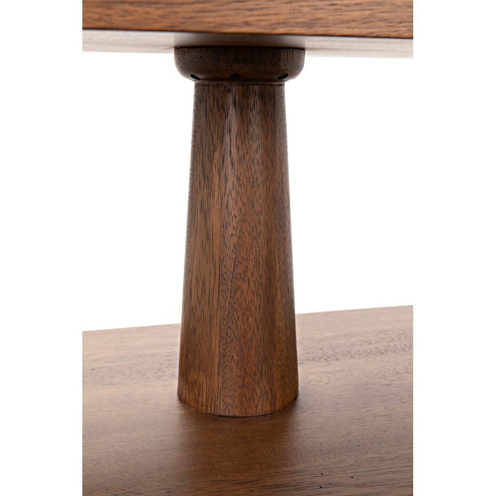 Fatima Side Table, Dark Walnut by NOIR