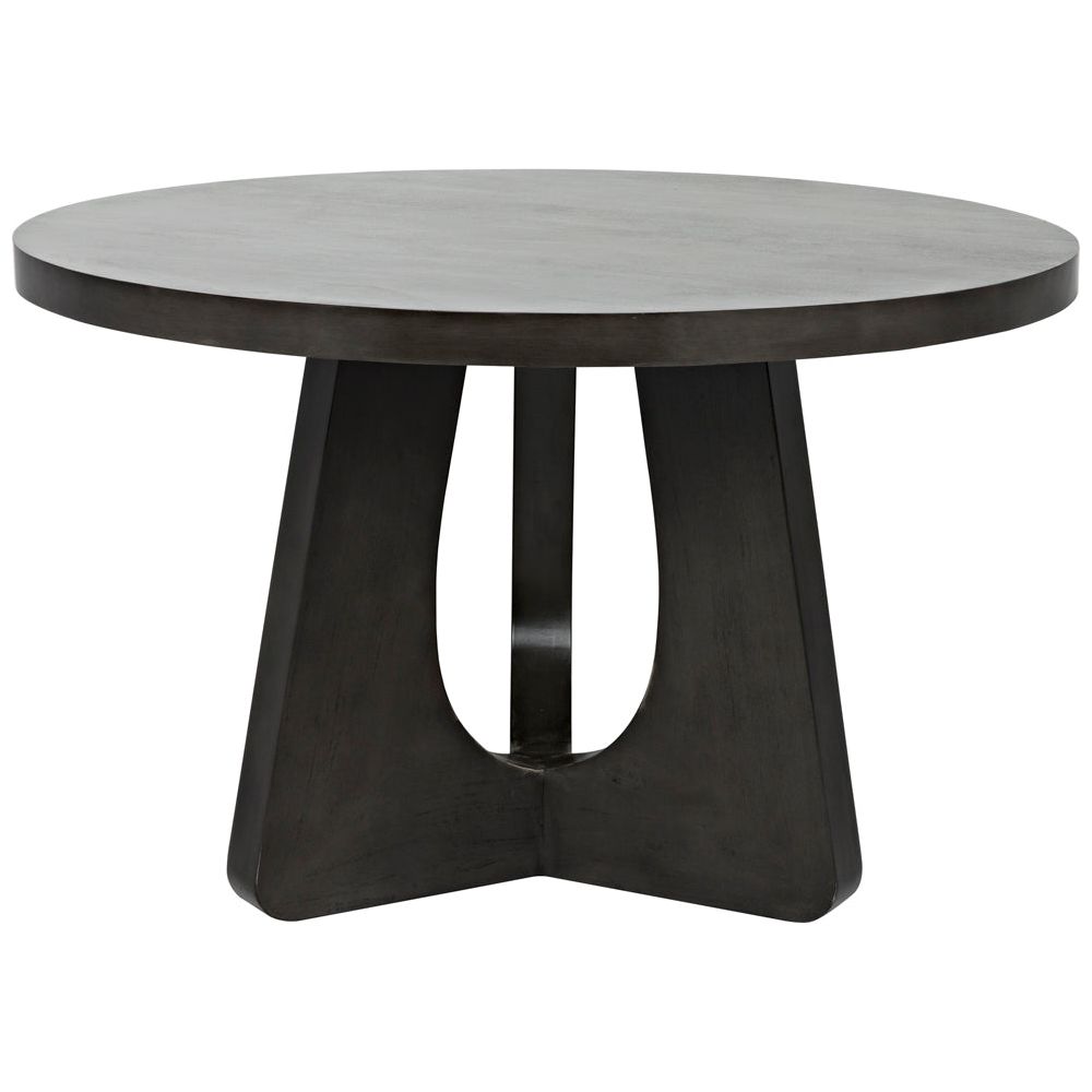Nobuko Dining Table, 48" Diameter, Pale by NOIR
