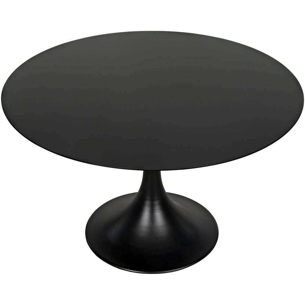 Herno Table, 48", Black Iron by NOIR