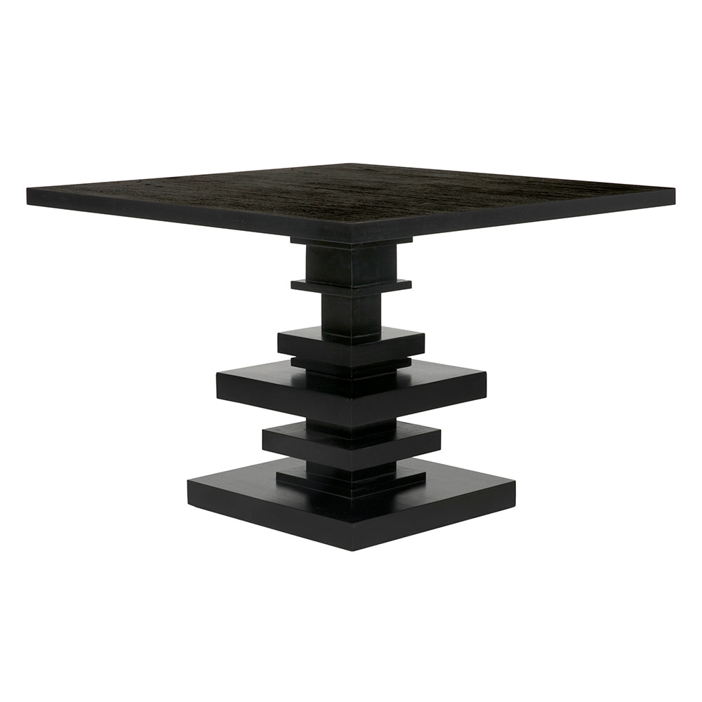 Corum Square Table, Hand Rubbed Black by NOIR