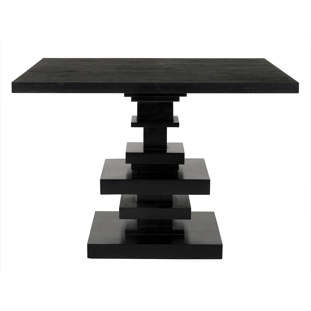 Corum Square Table, Hand Rubbed Black by NOIR