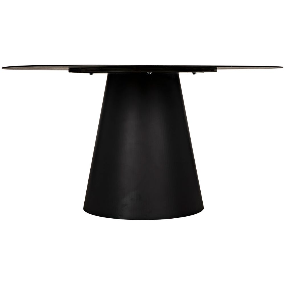 Vesuvius Dining Table, Black Iron by NOIR