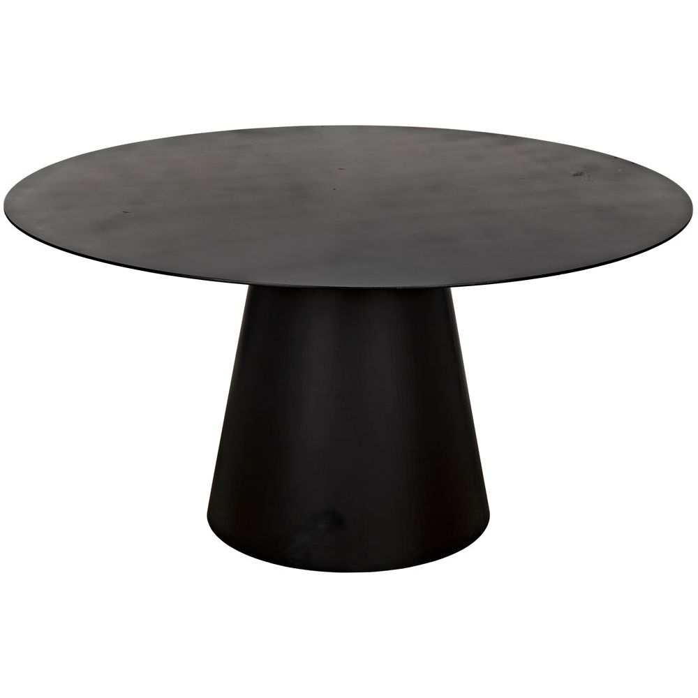 Vesuvius Dining Table, Black Iron by NOIR