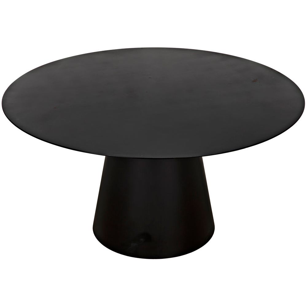 Vesuvius Dining Table, Black Iron by NOIR