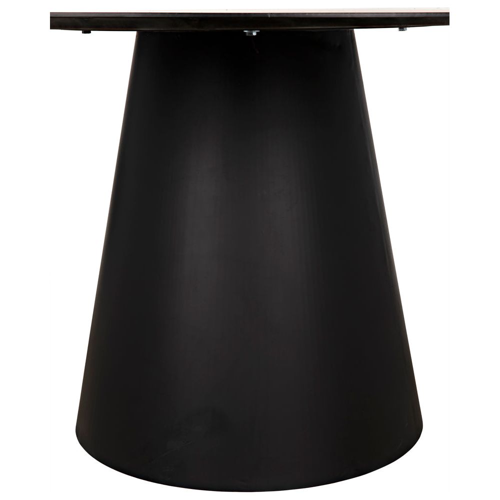 Vesuvius Dining Table, Black Iron by NOIR