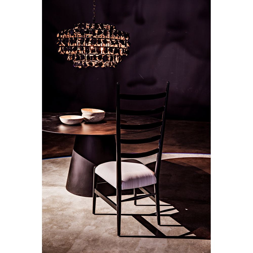 Vesuvius Dining Table, Black Iron by NOIR