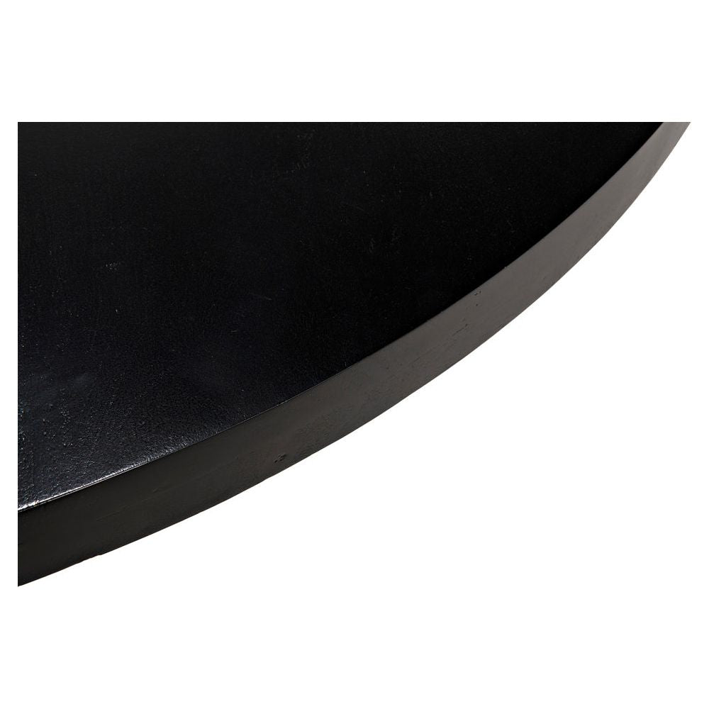 Hugo Dining Table, Hand Rubbed Black by NOIR